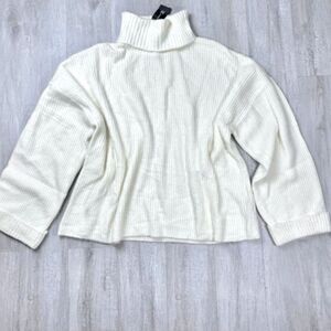 INC International Concepts Women's White Turtleneck Sweater XL